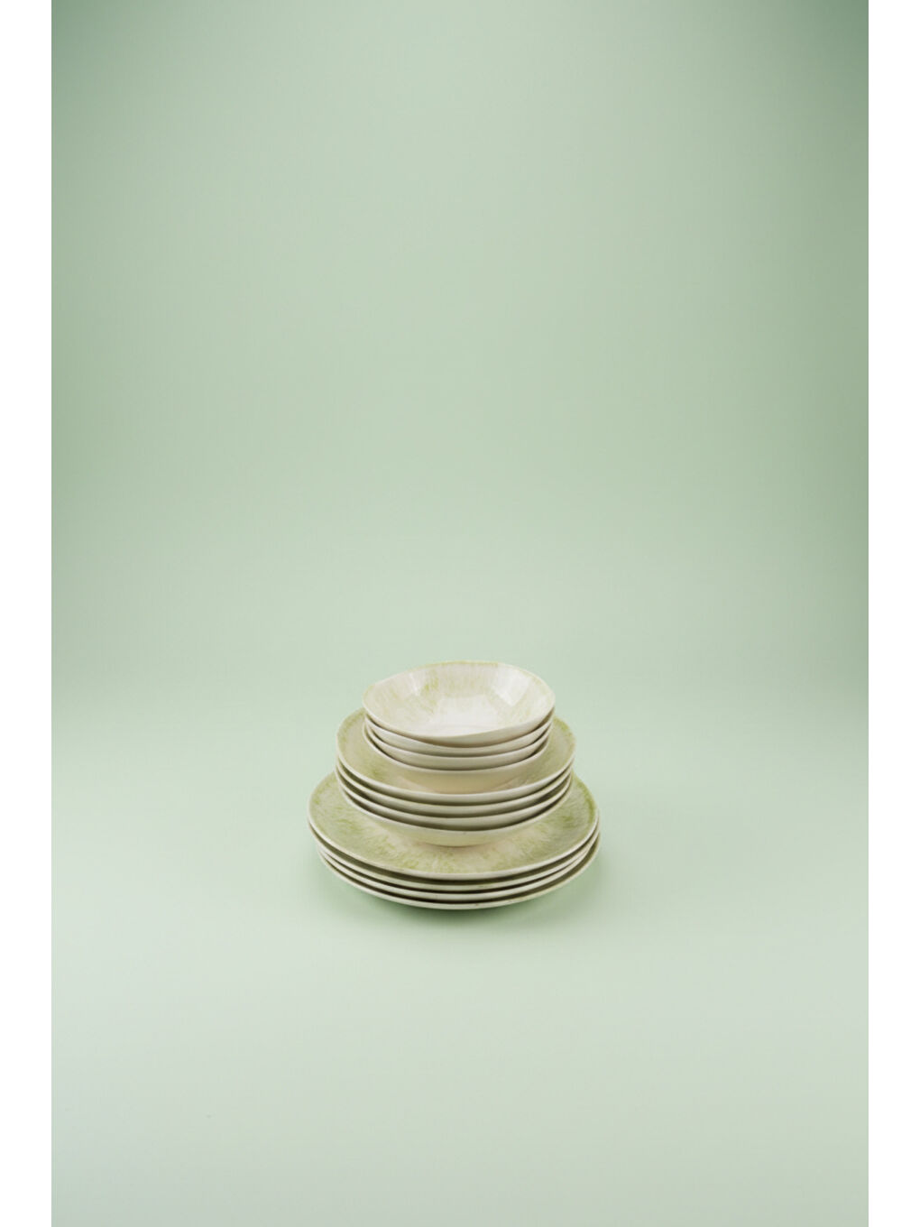 Mando 12 Parça Yemek Takımı Yeşil-7