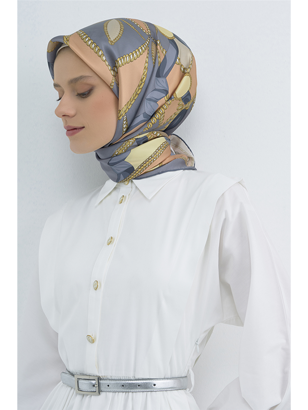 Karışık Saf İpek Sura Eşarp 9531D 81-1