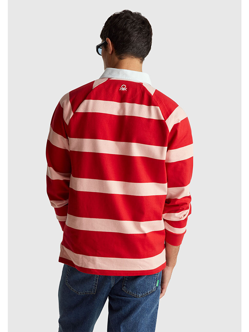 Erkek Kırmızı %100 Pamuk Stranger Things Uzun Kollu Polo T-Shirt-2