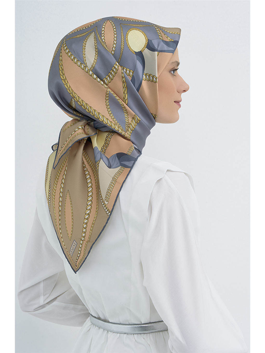 Karışık Saf İpek Sura Eşarp 9531D 81-3