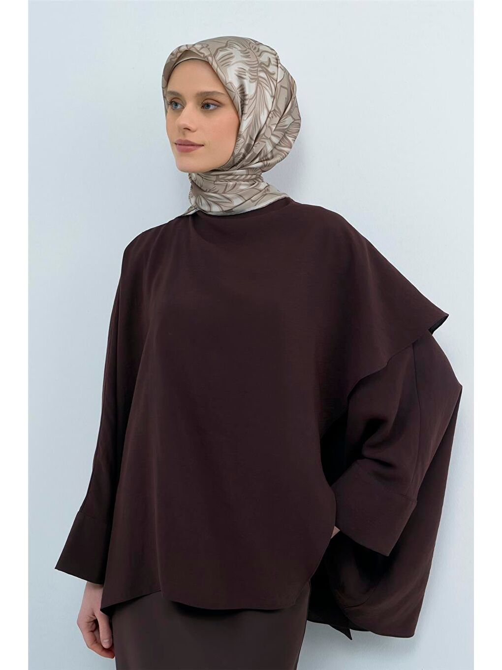 Bej Saf İpek Sura Eşarp 9539D 85