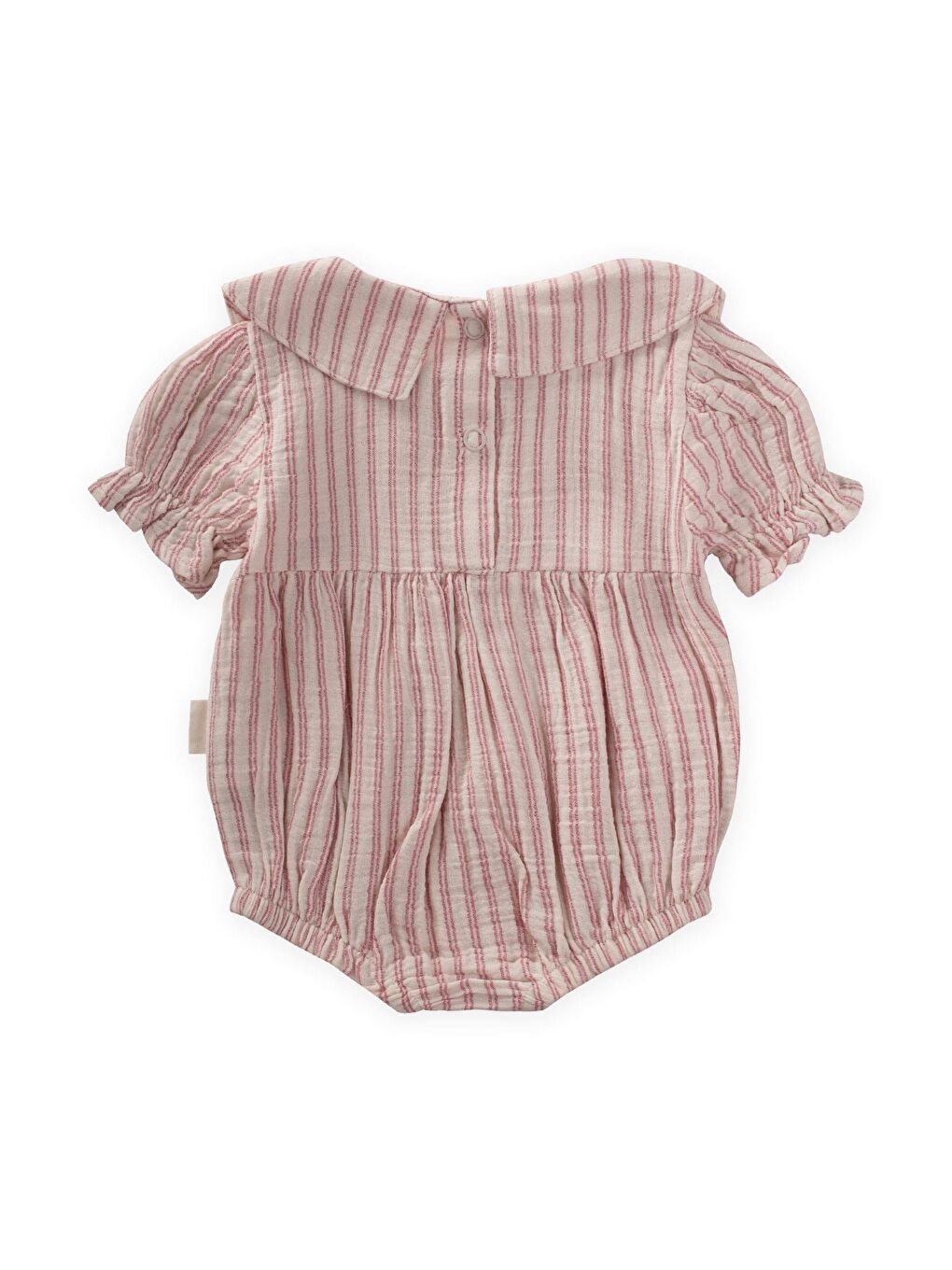 Çizgili Yakalı Müslin Zıbın 0-2 Yaş Fuşya Çizgili-1