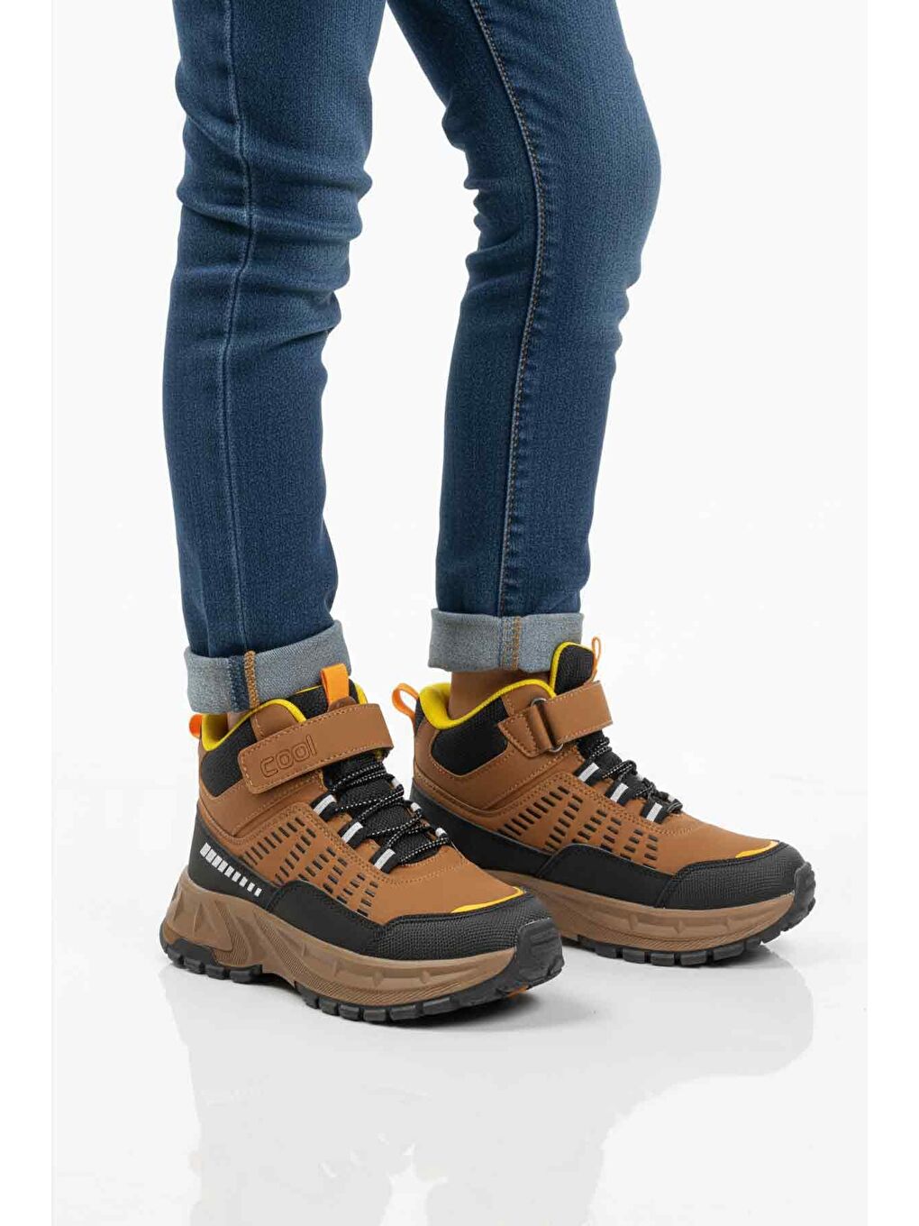 Kahverengi Taba Cırtlı Kaymaz Taban Erkek Çocuk Outdoor Bot Tiger F