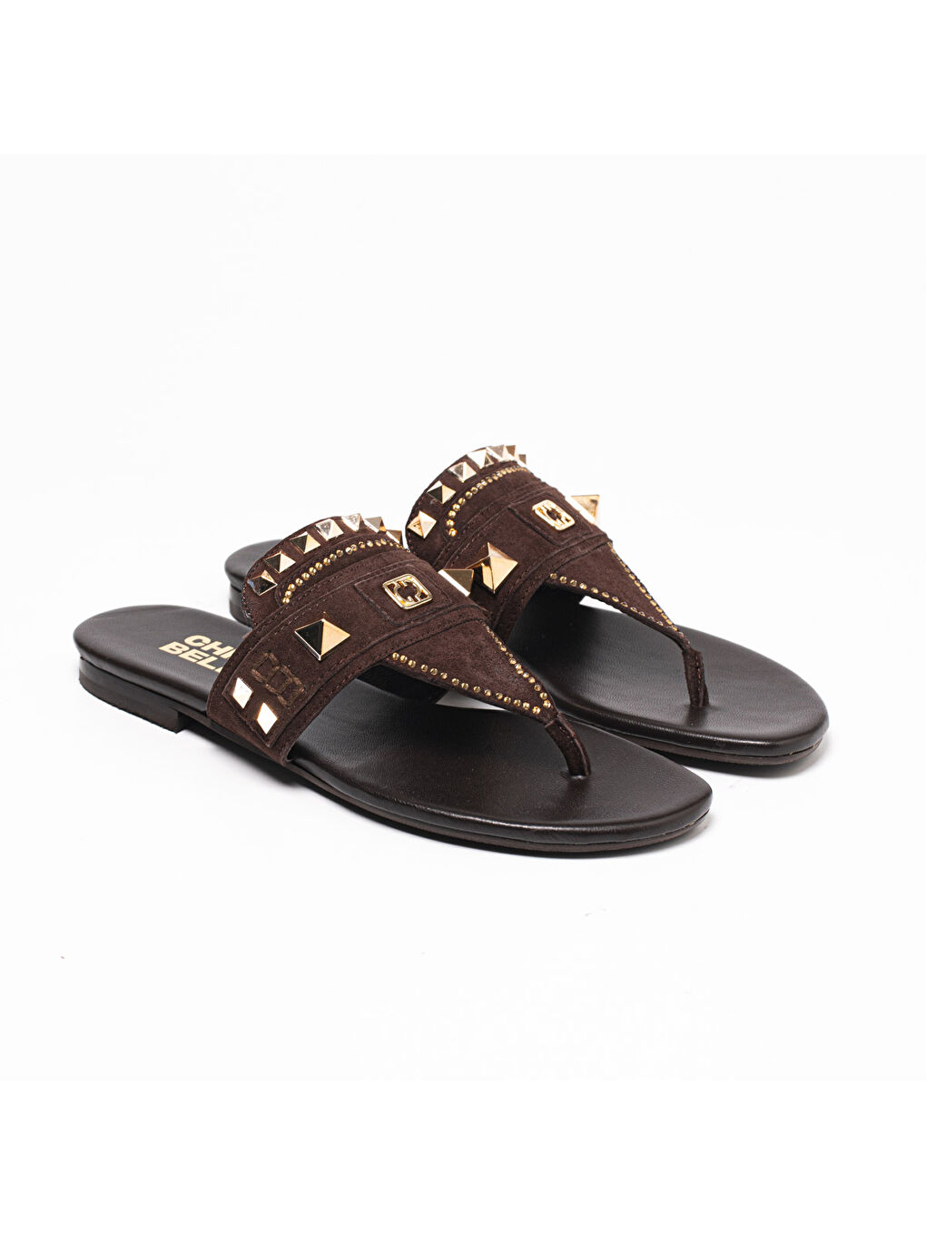 Siyah Kadın Parmak Arası Terlik 0197 391 Suede Leather Nappa Light Colorado Topaz-2