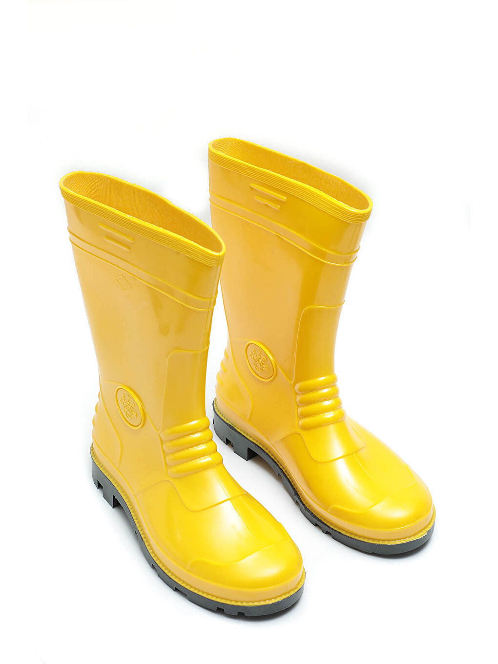 Sarı Erkek Kısa PVC Su Geçirmez İçi İnce Astarlı İş Çizme-2