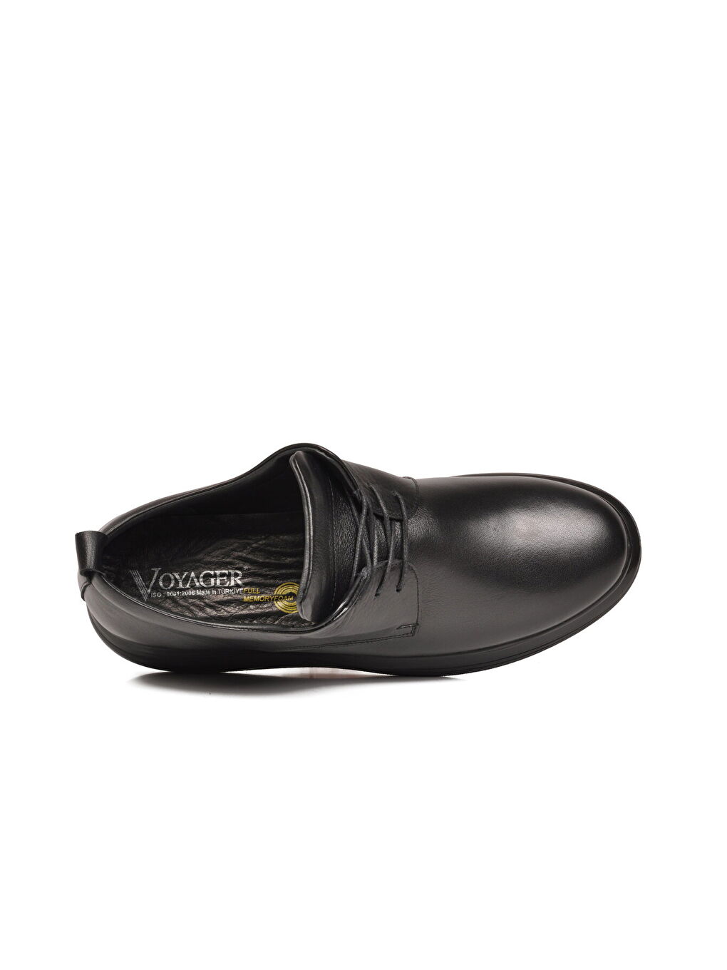 Siyah Hakiki Deri Büyük Numara Erkek Casual Ayakkabı 1042 M-3