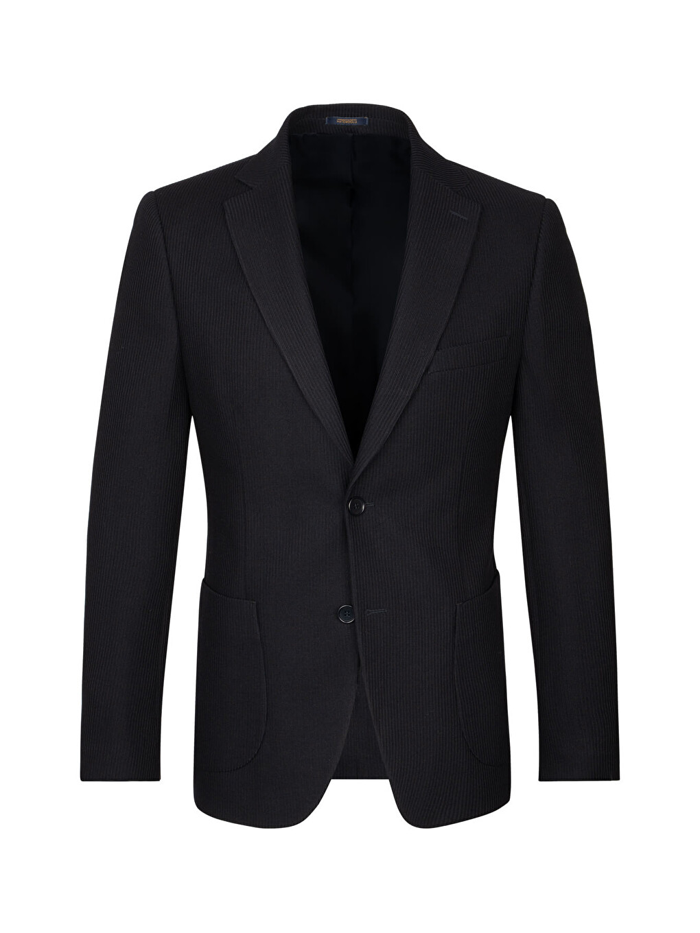Lacivert Slim Fit Mono Yaka Klasik Ceket
