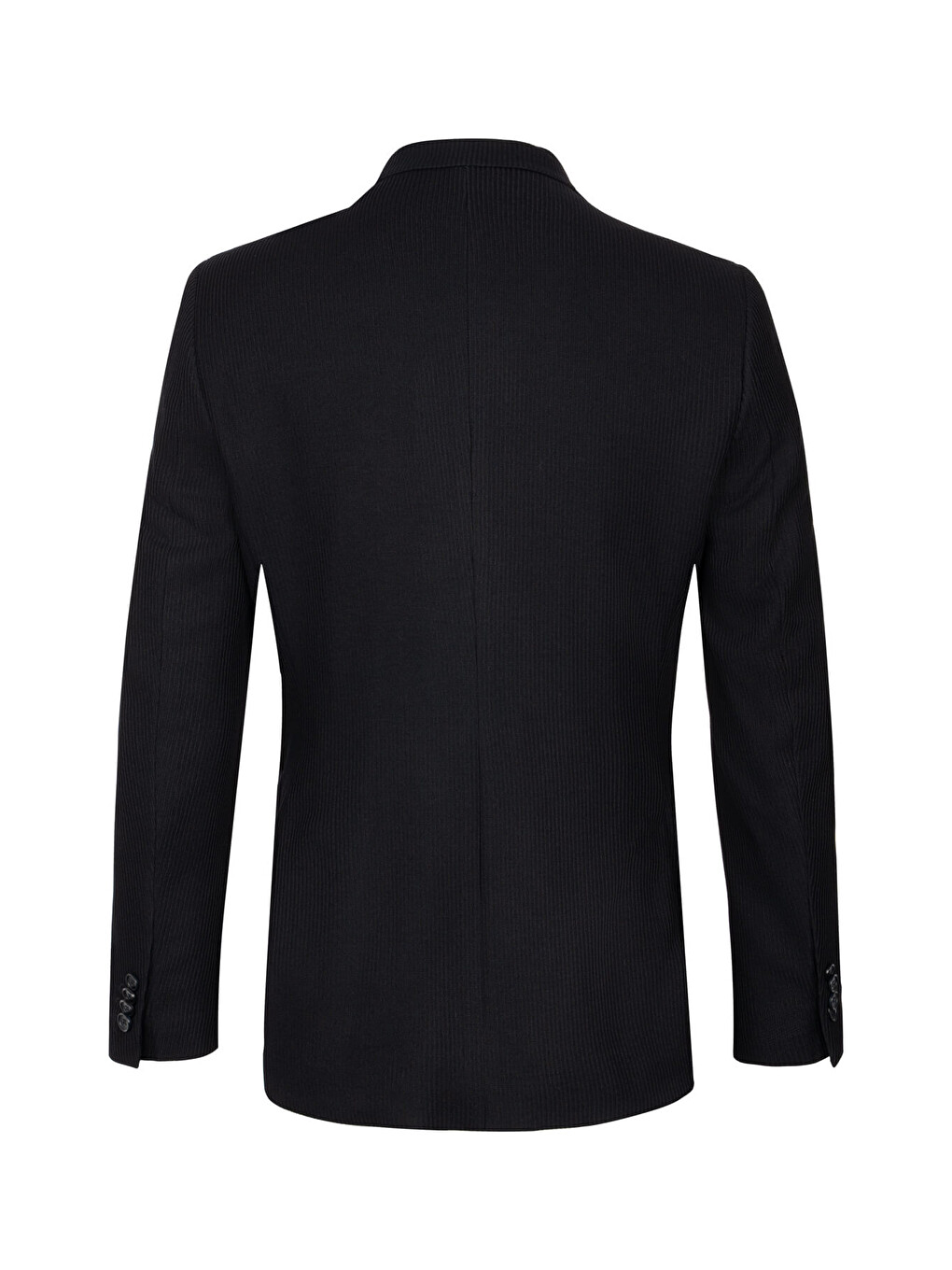 Lacivert Slim Fit Mono Yaka Klasik Ceket-1