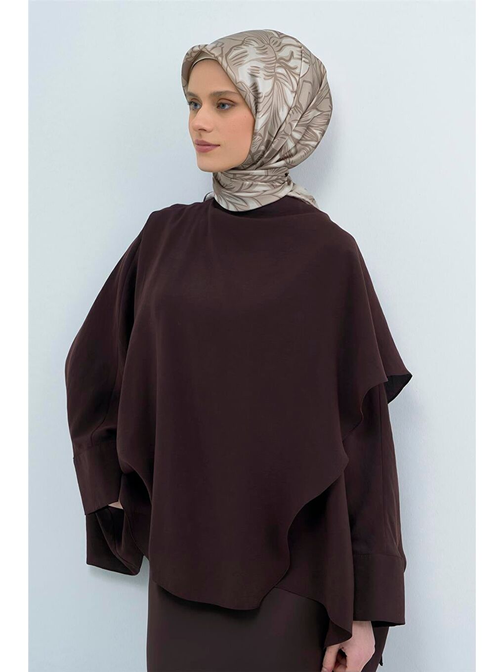 Bej Saf İpek Sura Eşarp 9539D 85-2