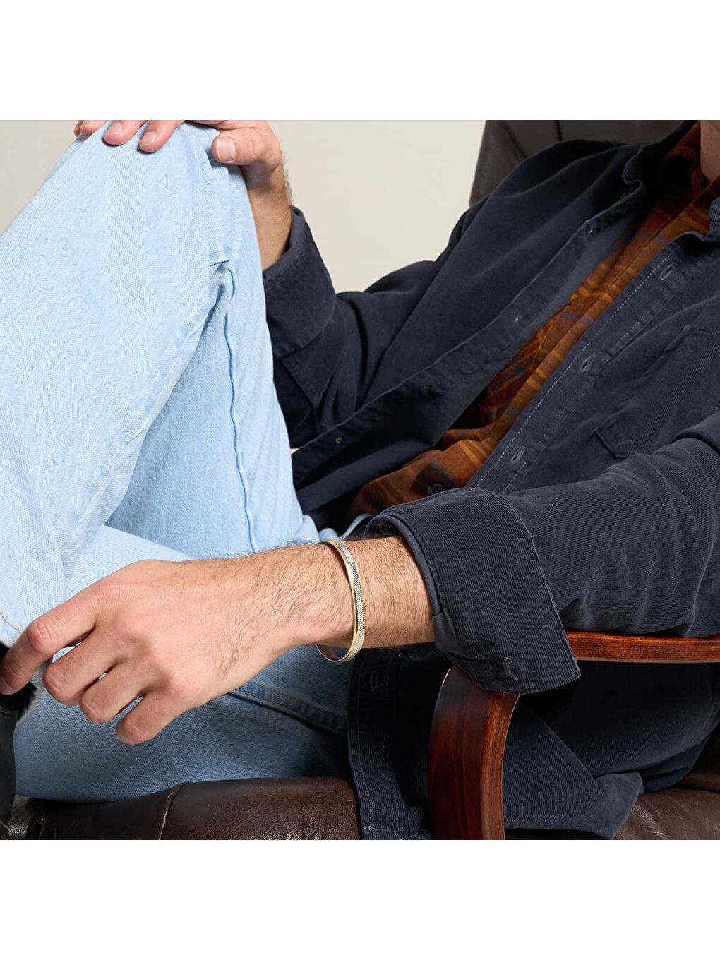 Sarı JF04916-998 Erkek Bileklik-3