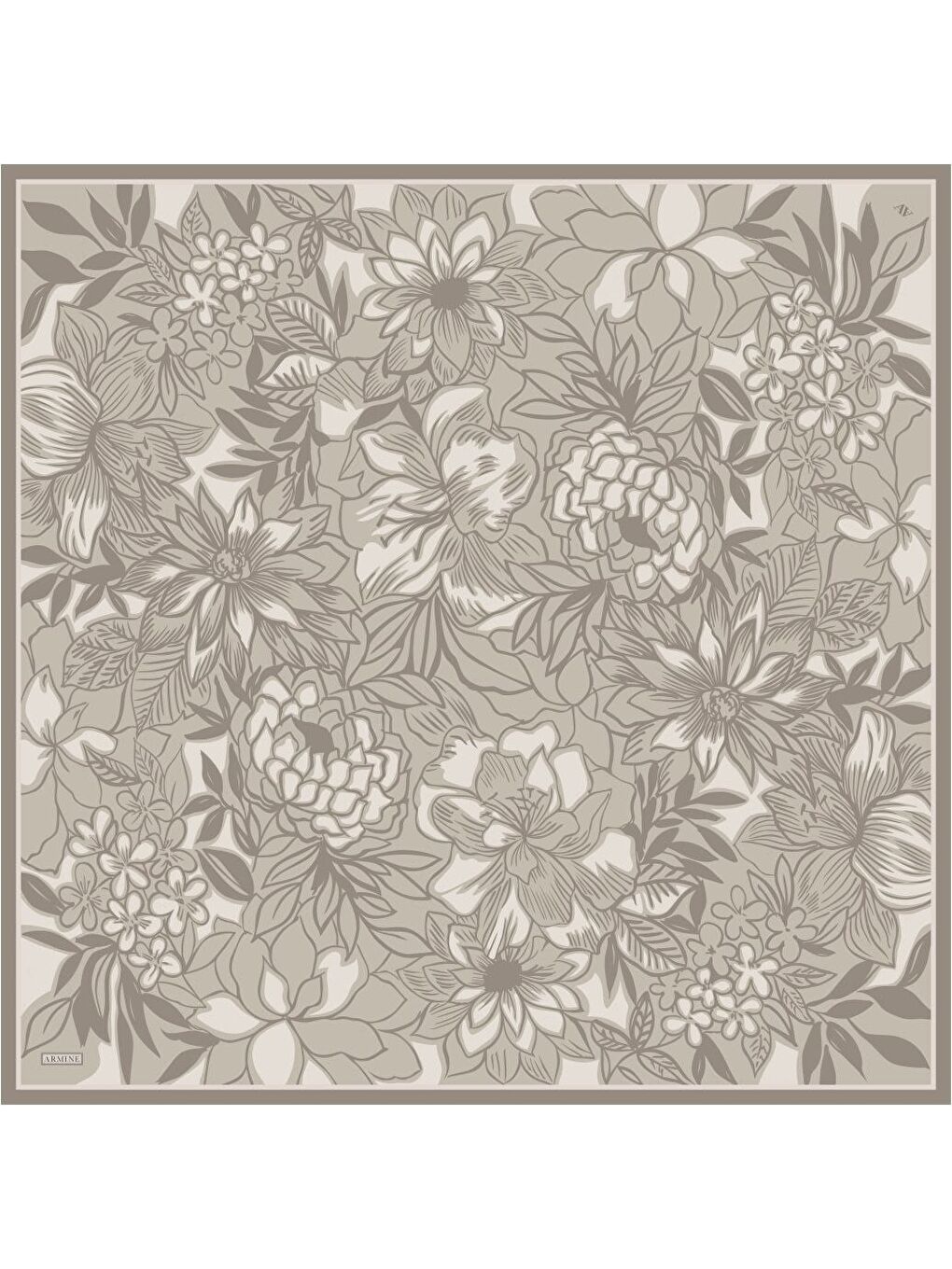 Bej Saf İpek Sura Eşarp 9539D 85-4