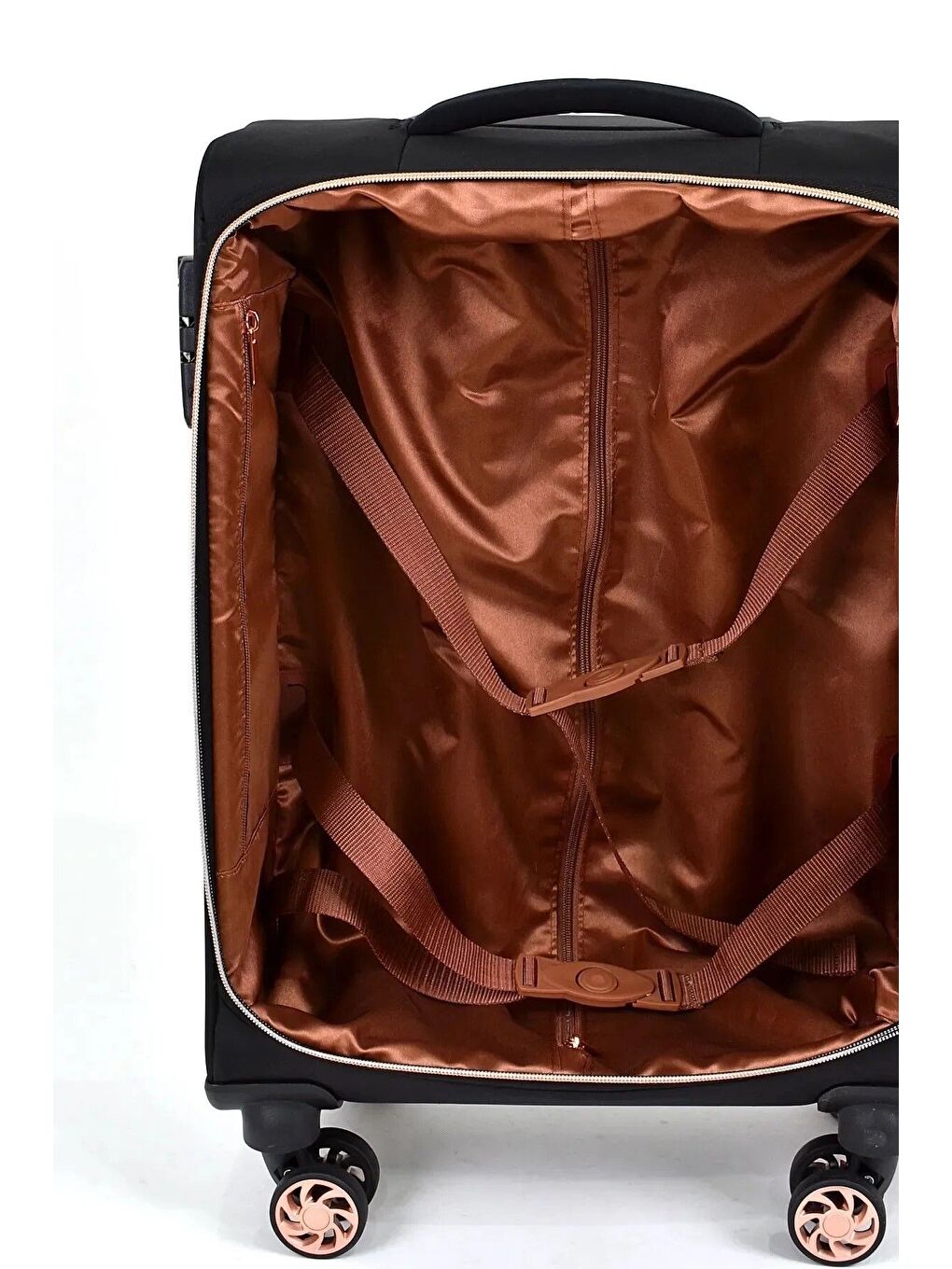 Siyah Kumaş Ekstra Hafif Büyük Boy Valiz-3