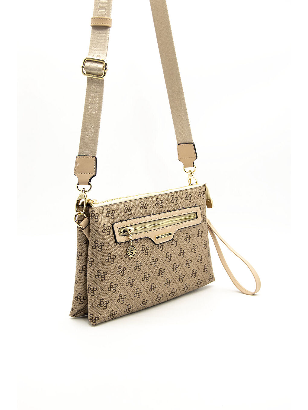 Bej Kadın Çapraz Çanta 1129-44523 ÇAPRAZ BAYAN ÇANTASI M178 KOYU BEJ-MAT TEN-2