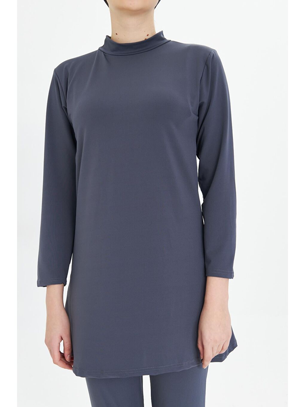 Tam Kapalı Elastanlı Tesettür Mayo Antrasit 34845-A-6