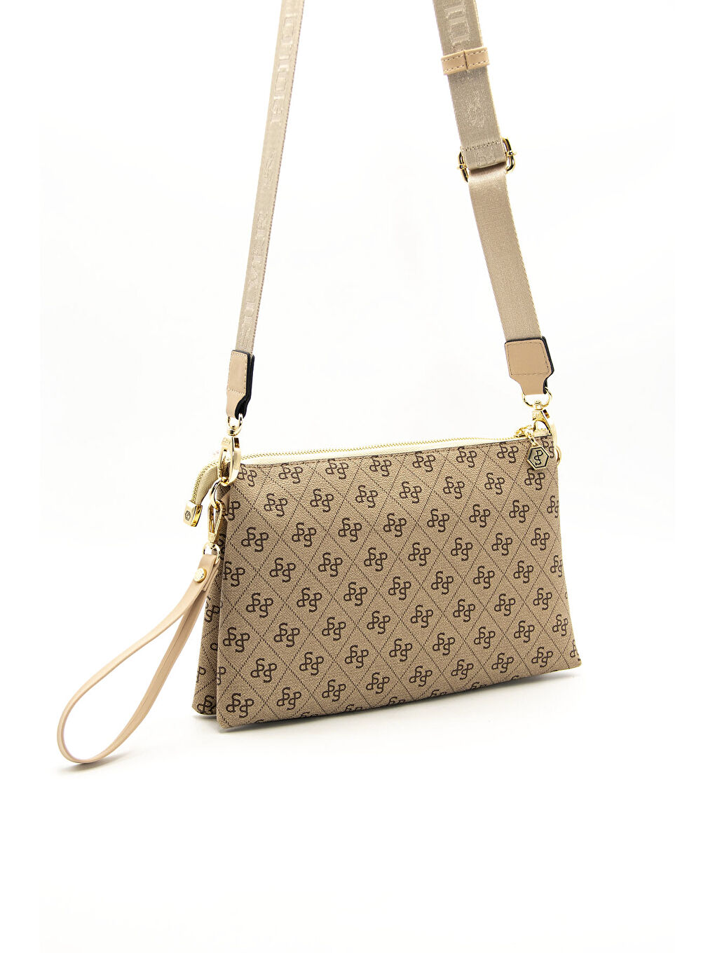 Bej Kadın Çapraz Çanta 1129-44523 ÇAPRAZ BAYAN ÇANTASI M178 KOYU BEJ-MAT TEN-4