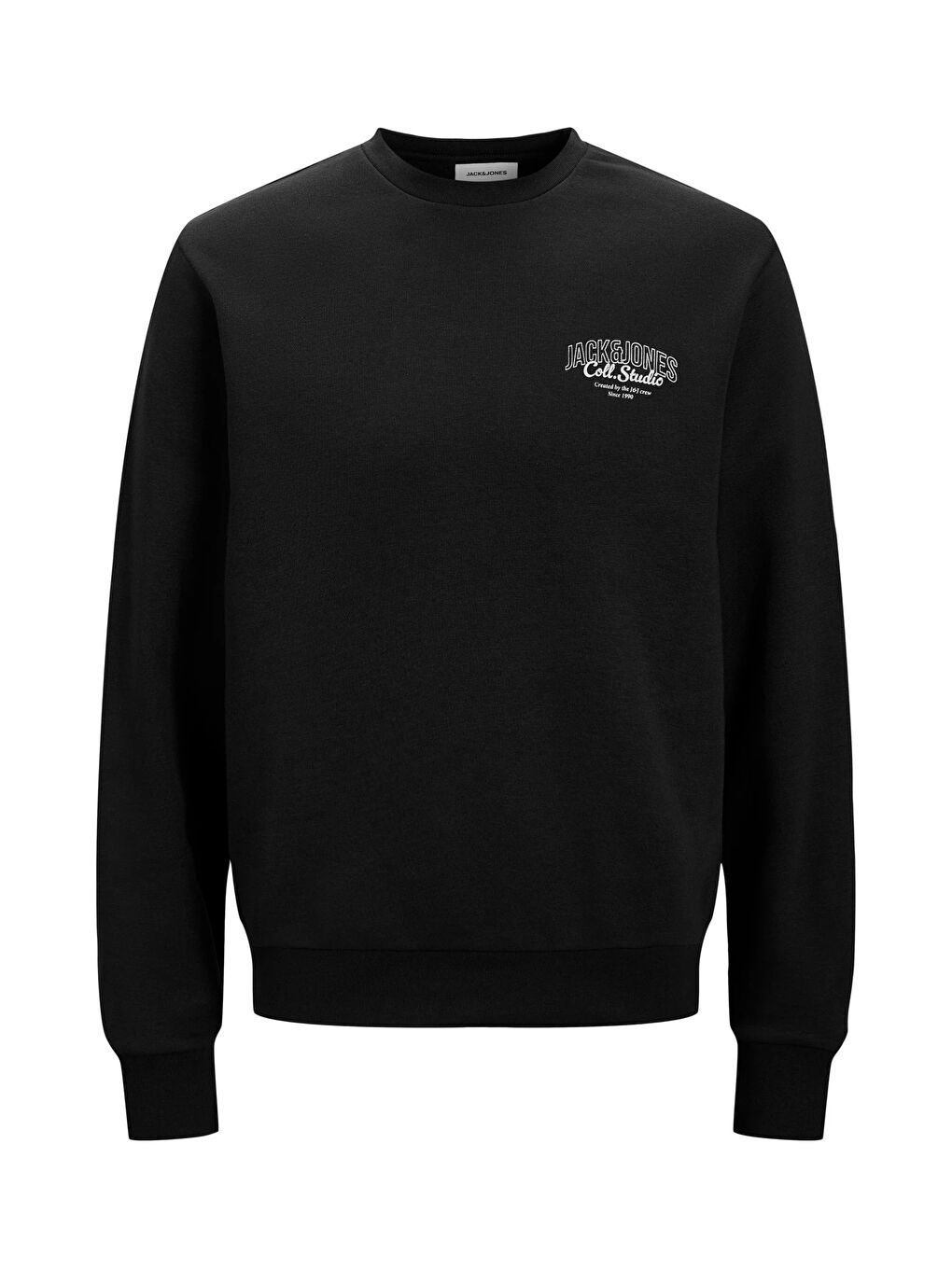 Siyah Jjmakoto Regular Fit Bisiklet Yaka Sweat 12278601-1