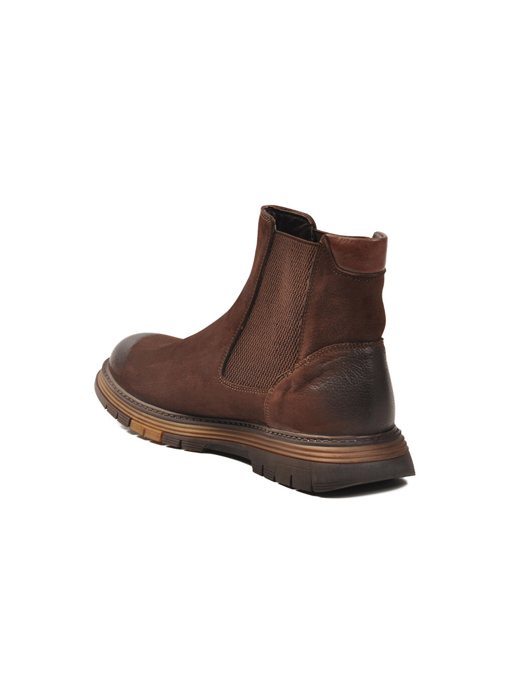 Kahverengi Taba Hakiki Deri Erkek Chelsea Bot 2K1234-767 M-3