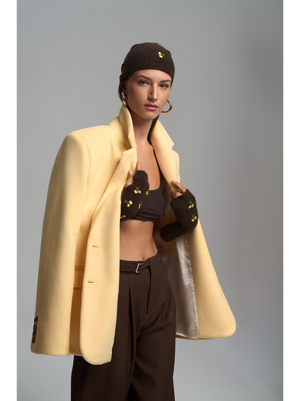 Howell Sarı Blazer Ceket-5