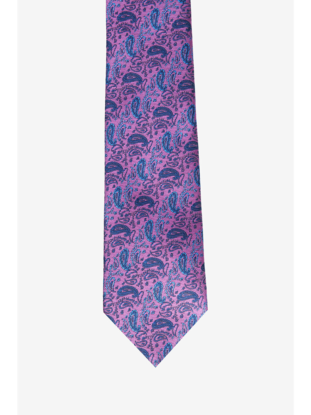 Erkek Mor-Siyah Desenli Kravat-1