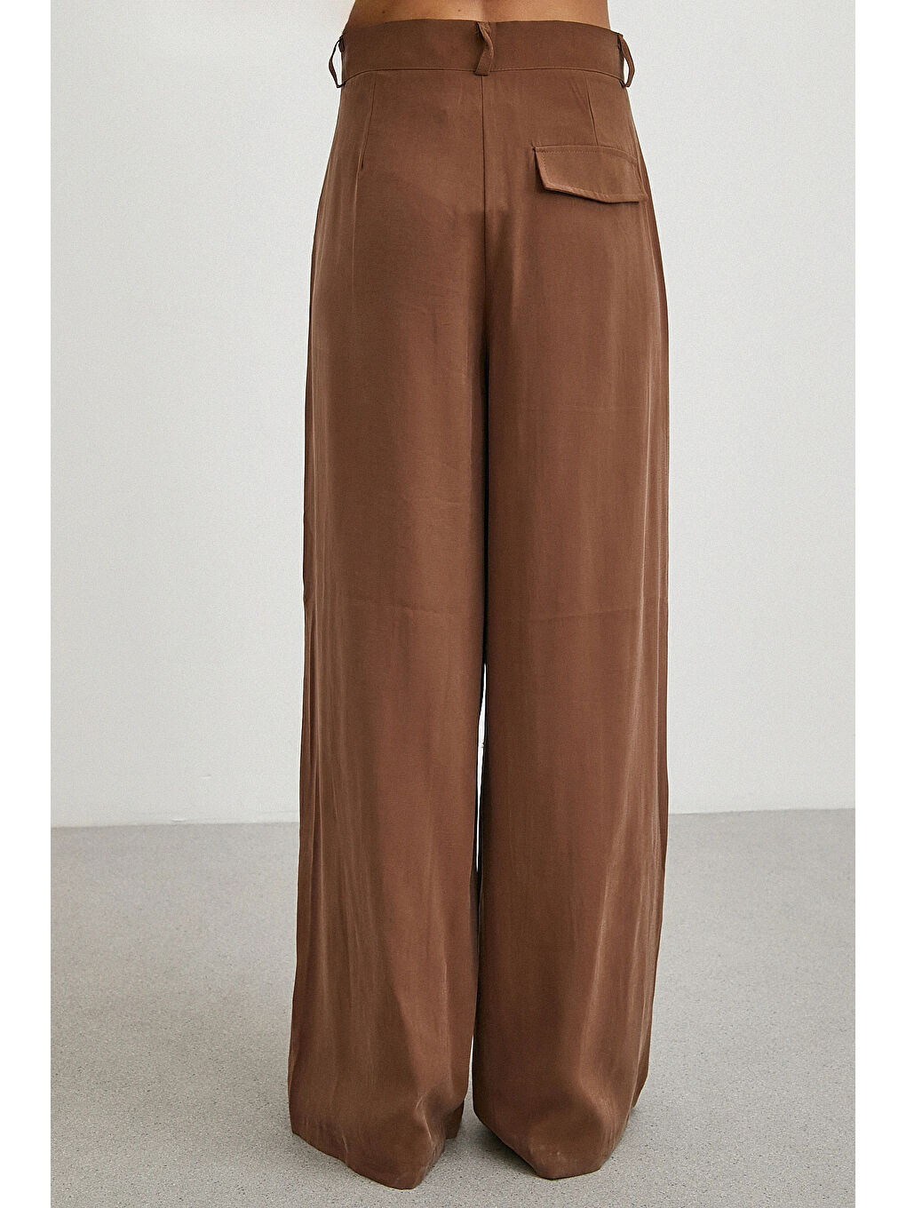 Karışık Gömlek Pantolon Modal Takım Kahve-5