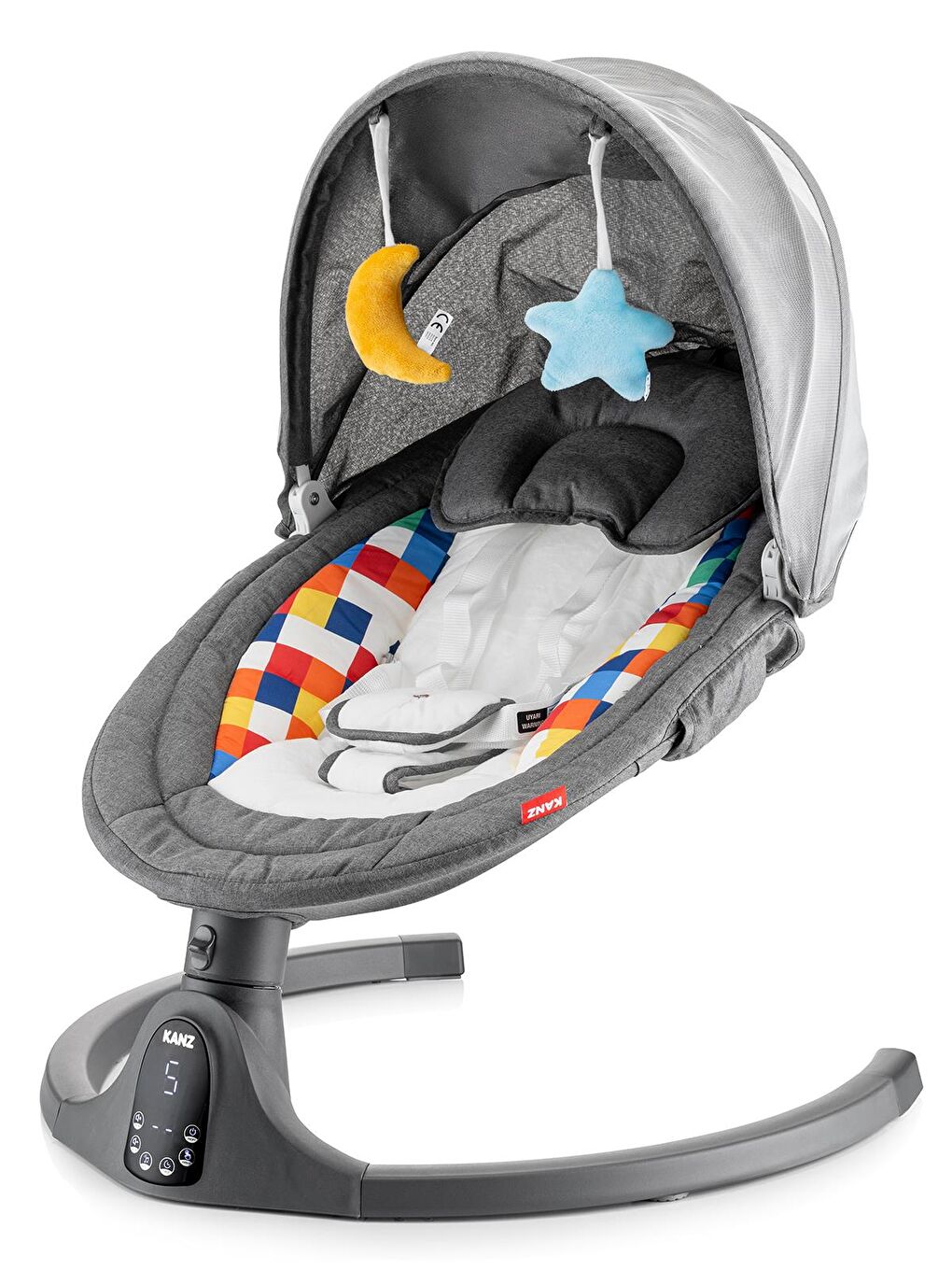 KZ Flamingo Plus Elektrikli Ana Kucağı - Gri Standart-5