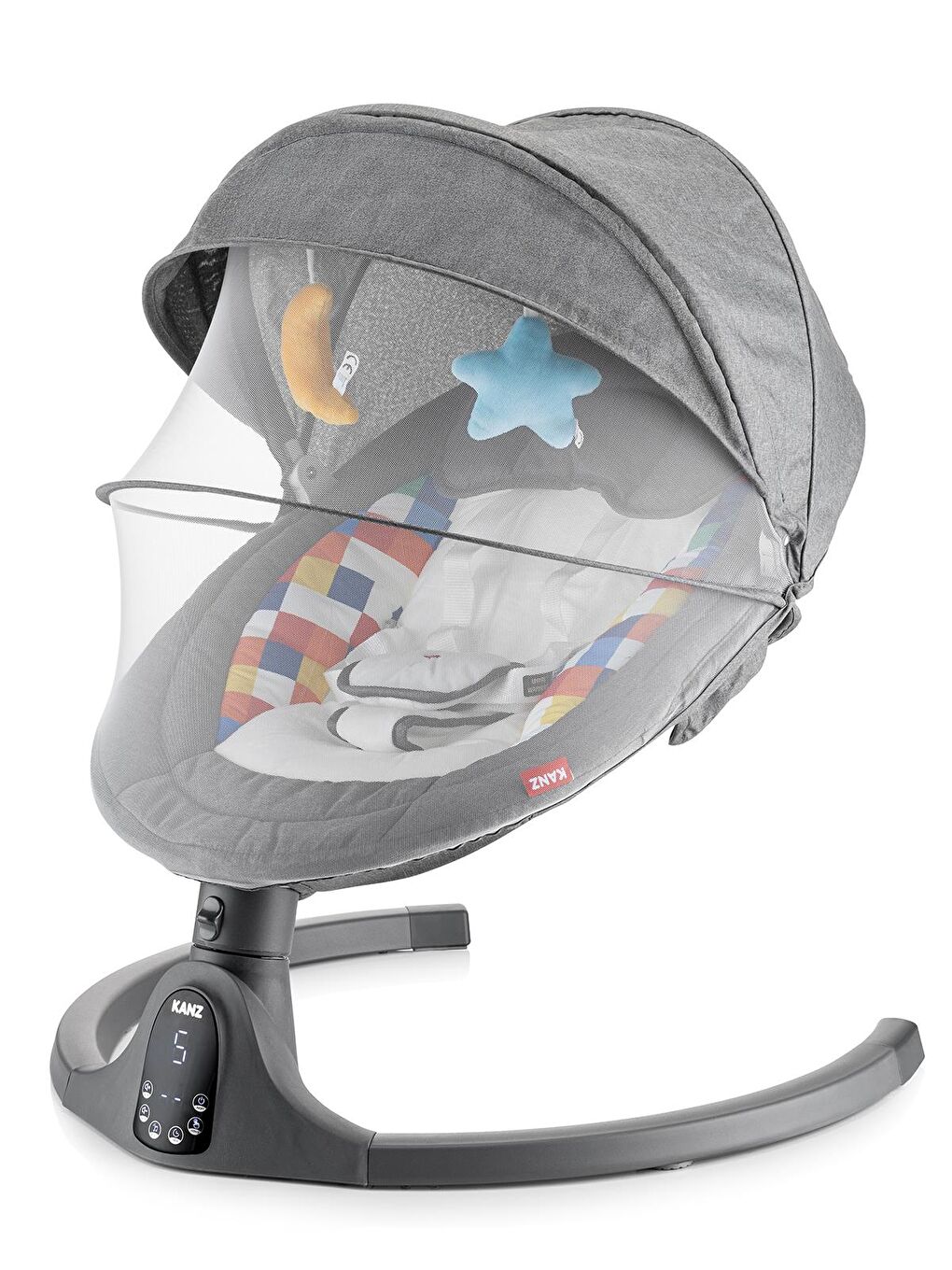 KZ Flamingo Plus Elektrikli Ana Kucağı - Gri Standart-6