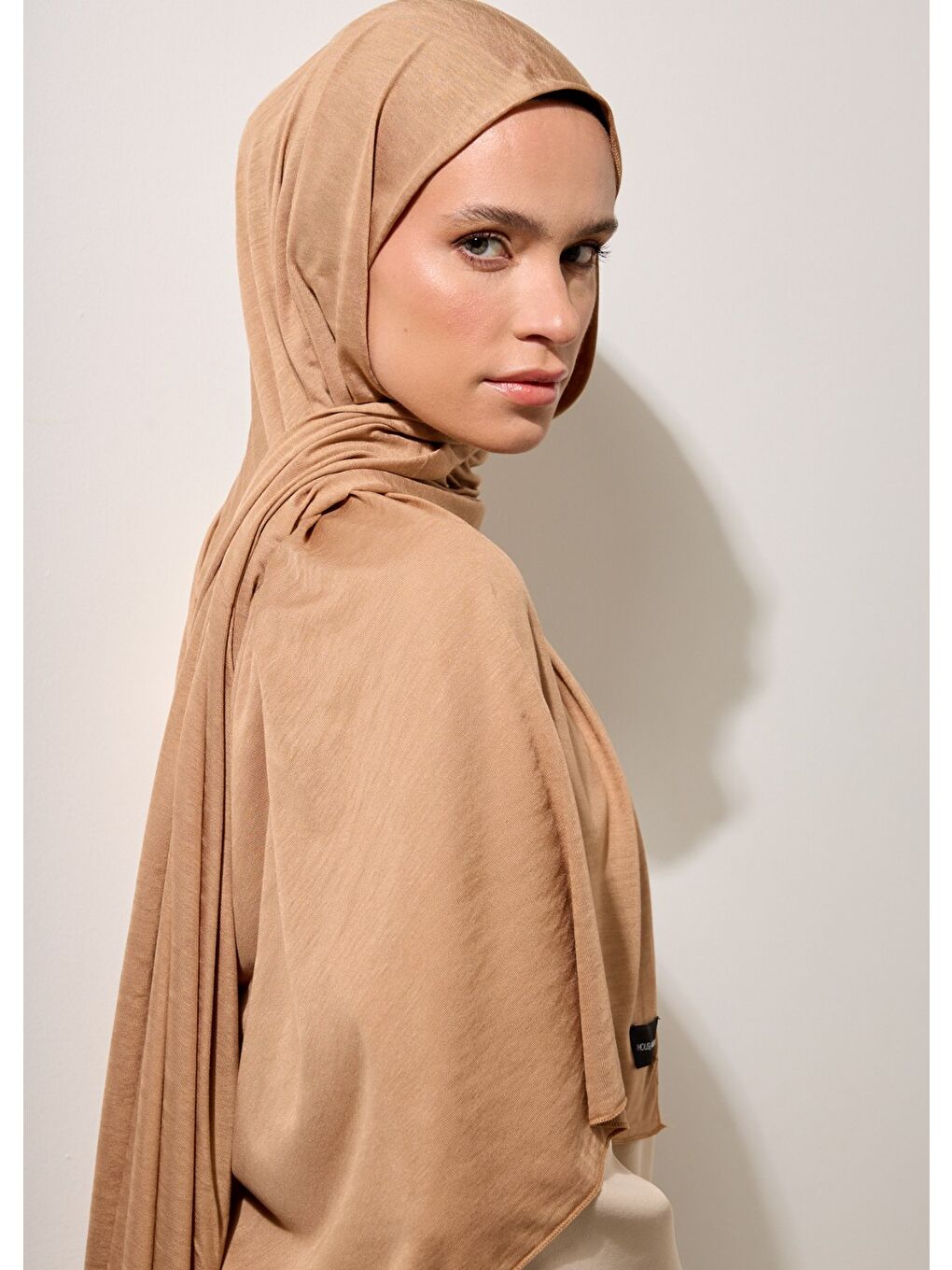 Kahverengi Tesettür Şal - Camel-2