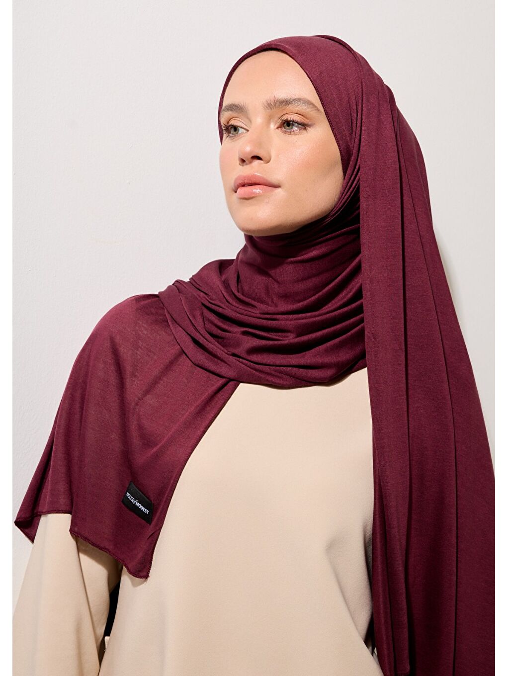 Tesettür Şal - Mürdüm-2