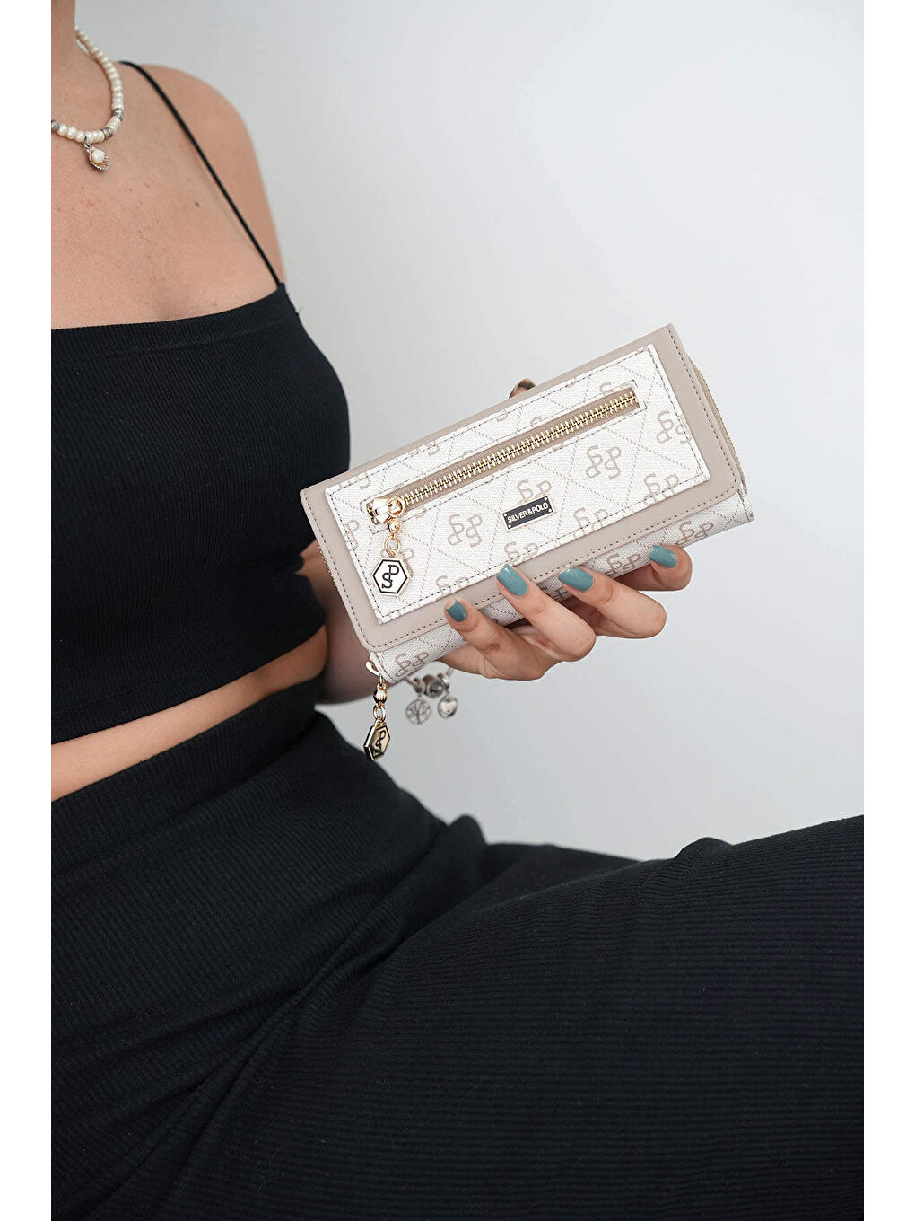 Kadın Bej Renk Cüzdan 846-44931 SILVER POLO BAYAN PORTFÖY M178 BEJ-MAT KUM-5