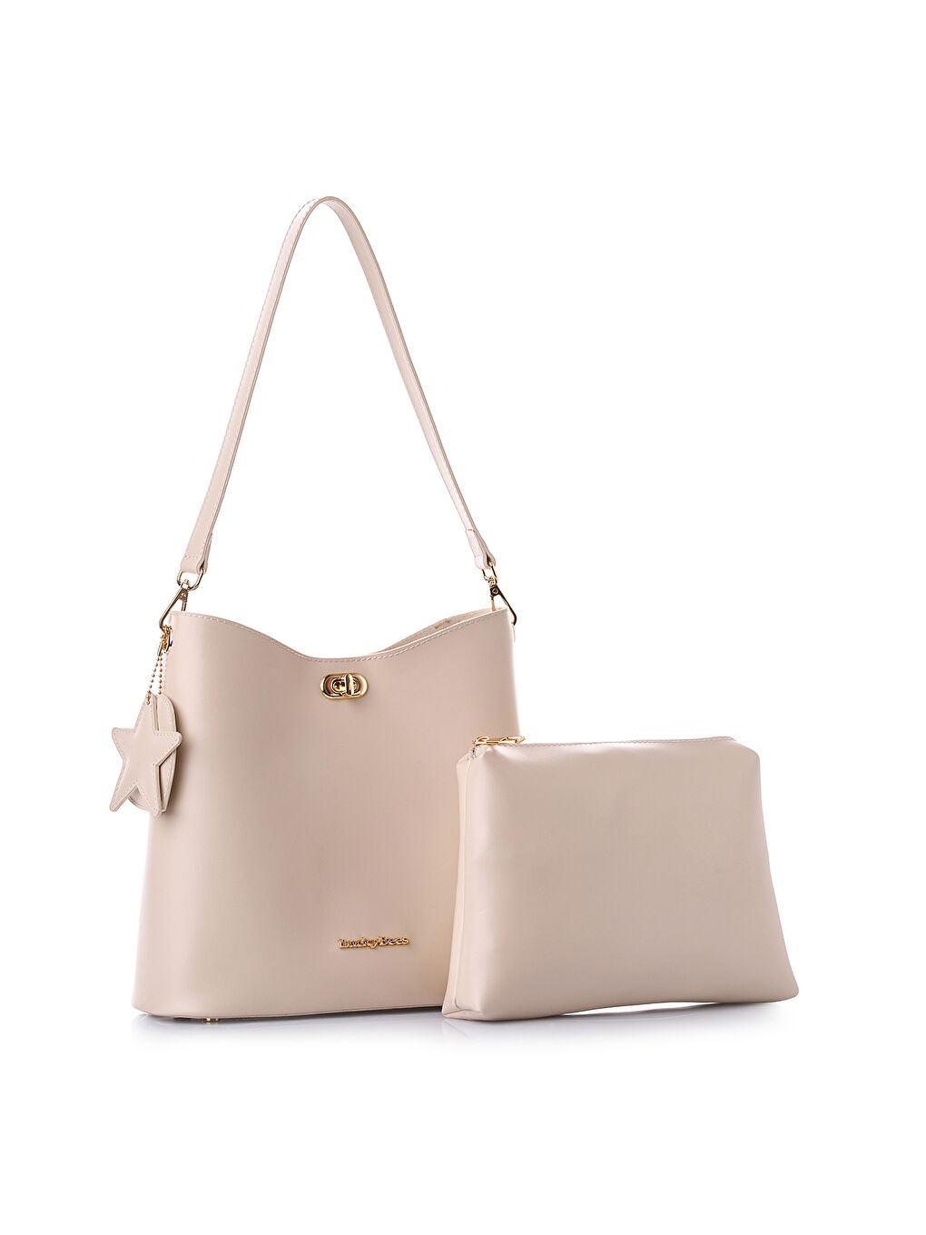 Ekru Quinn Kadın Omuz Çantası-3