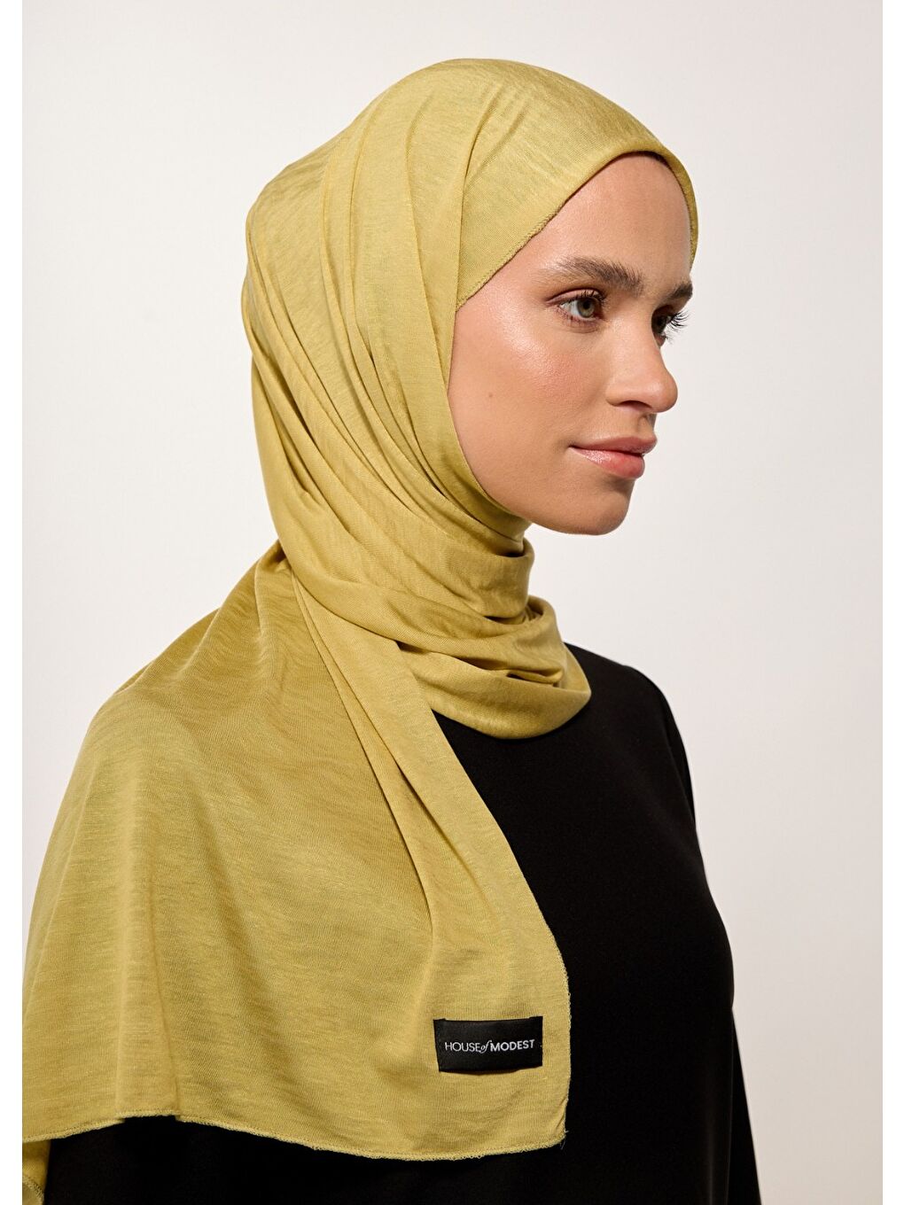 Tesettür Şal - Yağ Yeşili-1