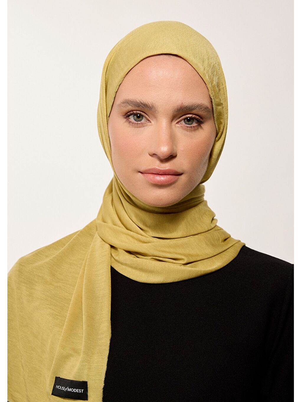 Tesettür Şal - Yağ Yeşili-2