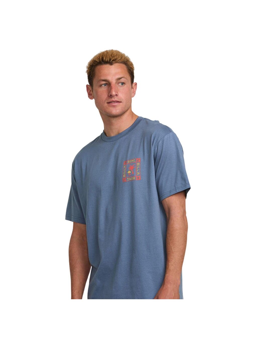 Window Premium Ss Erkek Mavi Tişört-1