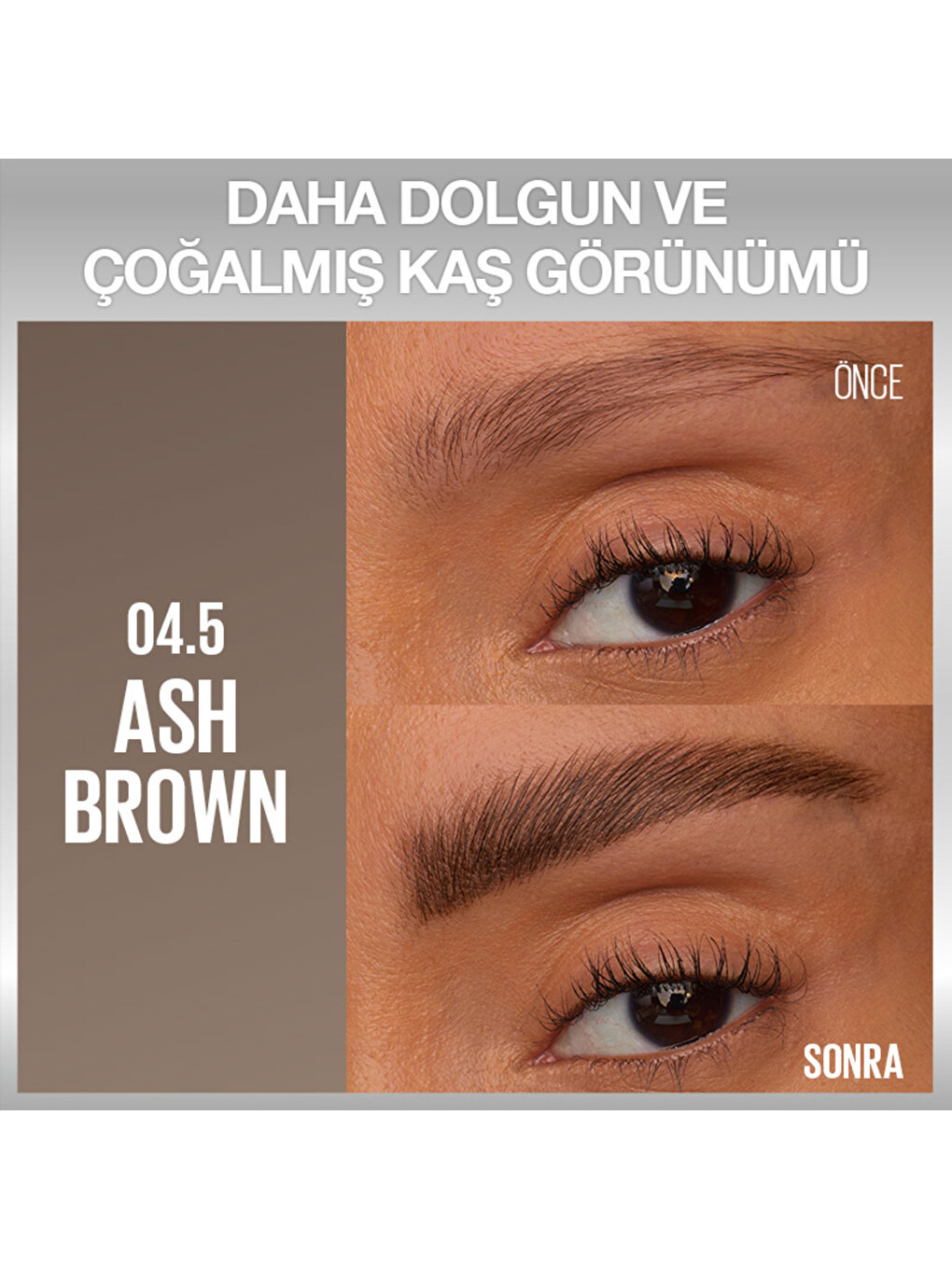 Brow Insert Çift Uçlu Kaş Kalemi – 04.5 Ash Brown-1