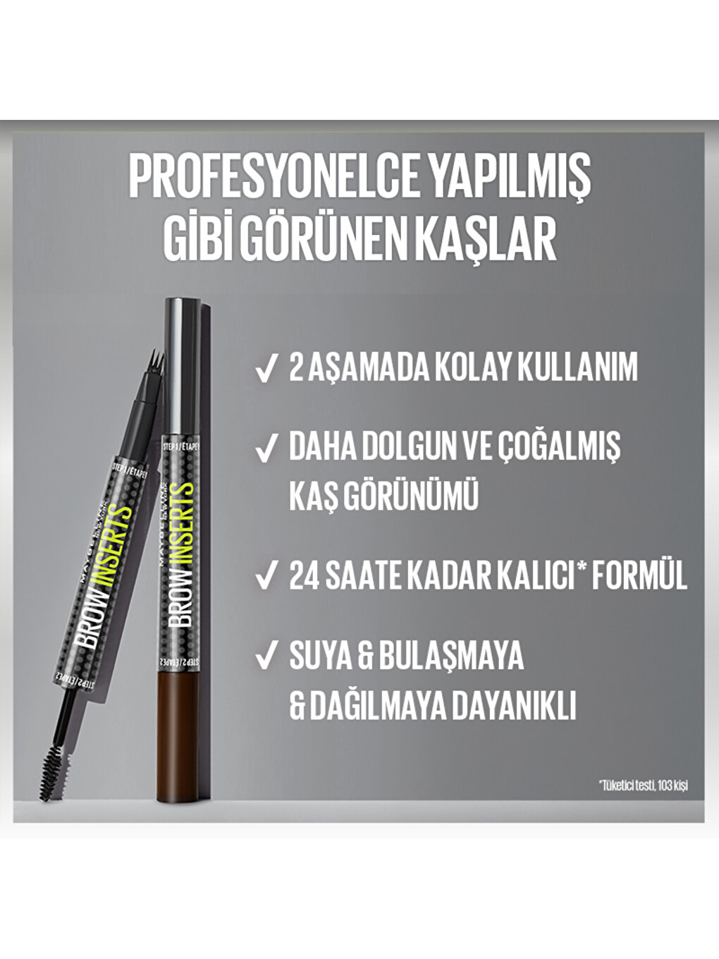 Brow Insert Çift Uçlu Kaş Kalemi – 04.5 Ash Brown-4