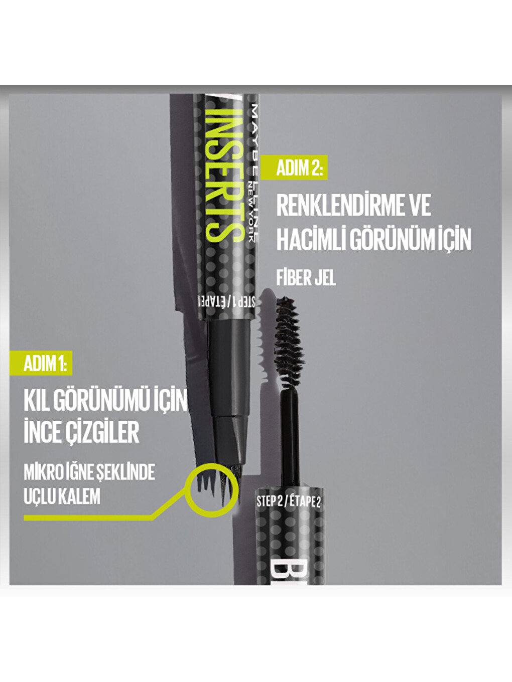 Brow Insert Çift Uçlu Kaş Kalemi – 04.5 Ash Brown-7