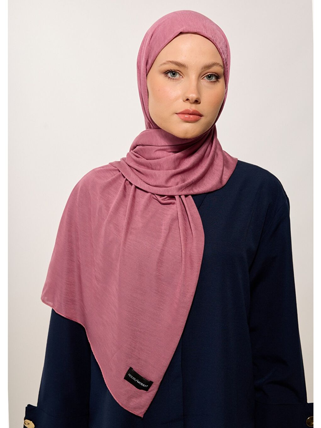 Pembe Tesettür Şal - Gül Kurusu