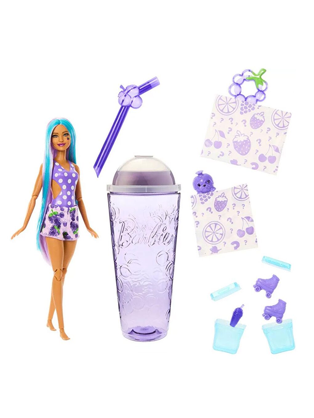 BARBIE Renksiz Pop Reveal Meyve Serisi HNW40-HNW44 - 1