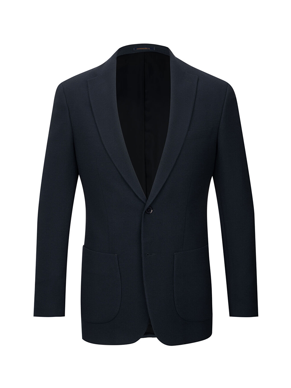 Lacivert Slim Fit Mono Yaka Klasik Ceket