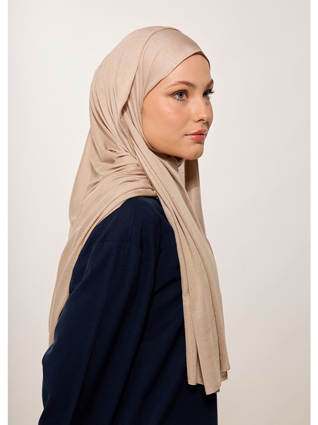 Tesettür Şal - Bej-1