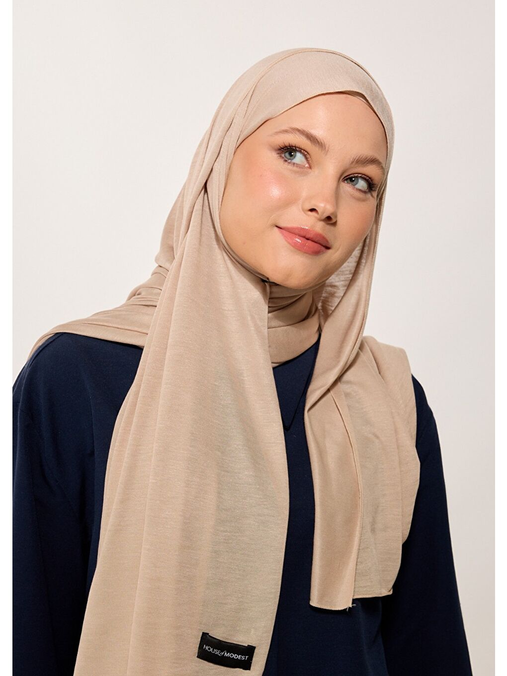 Tesettür Şal - Bej-2