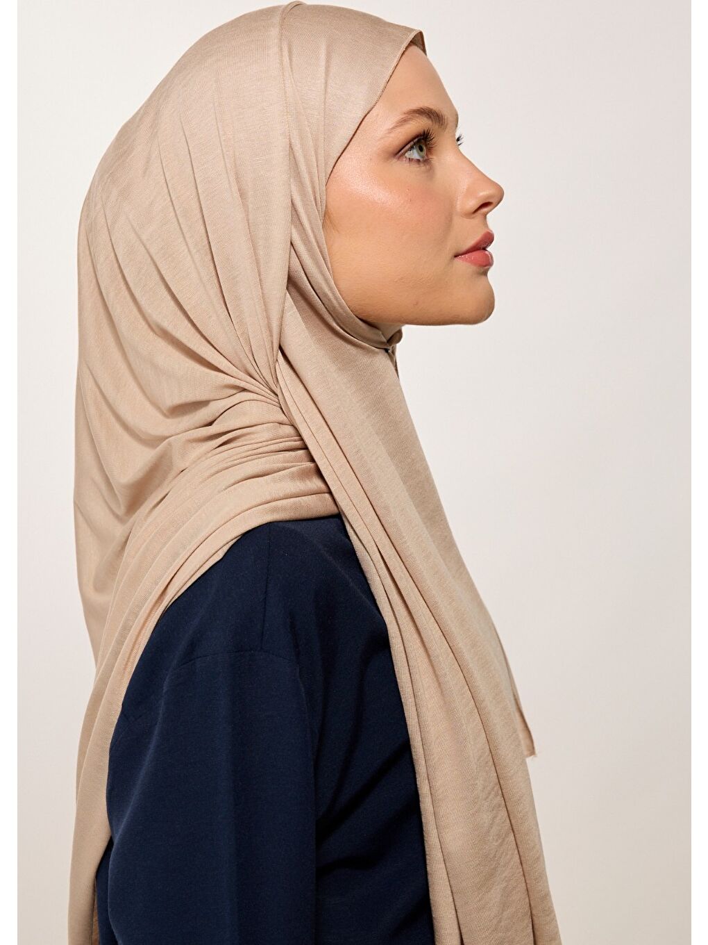 Tesettür Şal - Bej-3