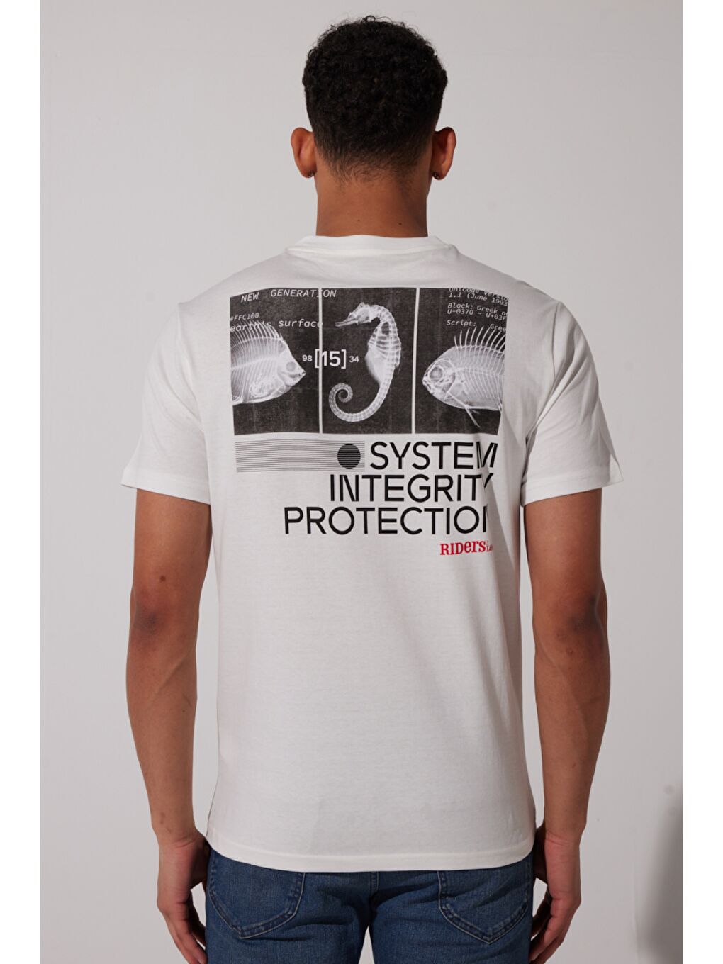Regular Fit %100 Pamuk Bisiklet Yaka Beyaz Tişört
