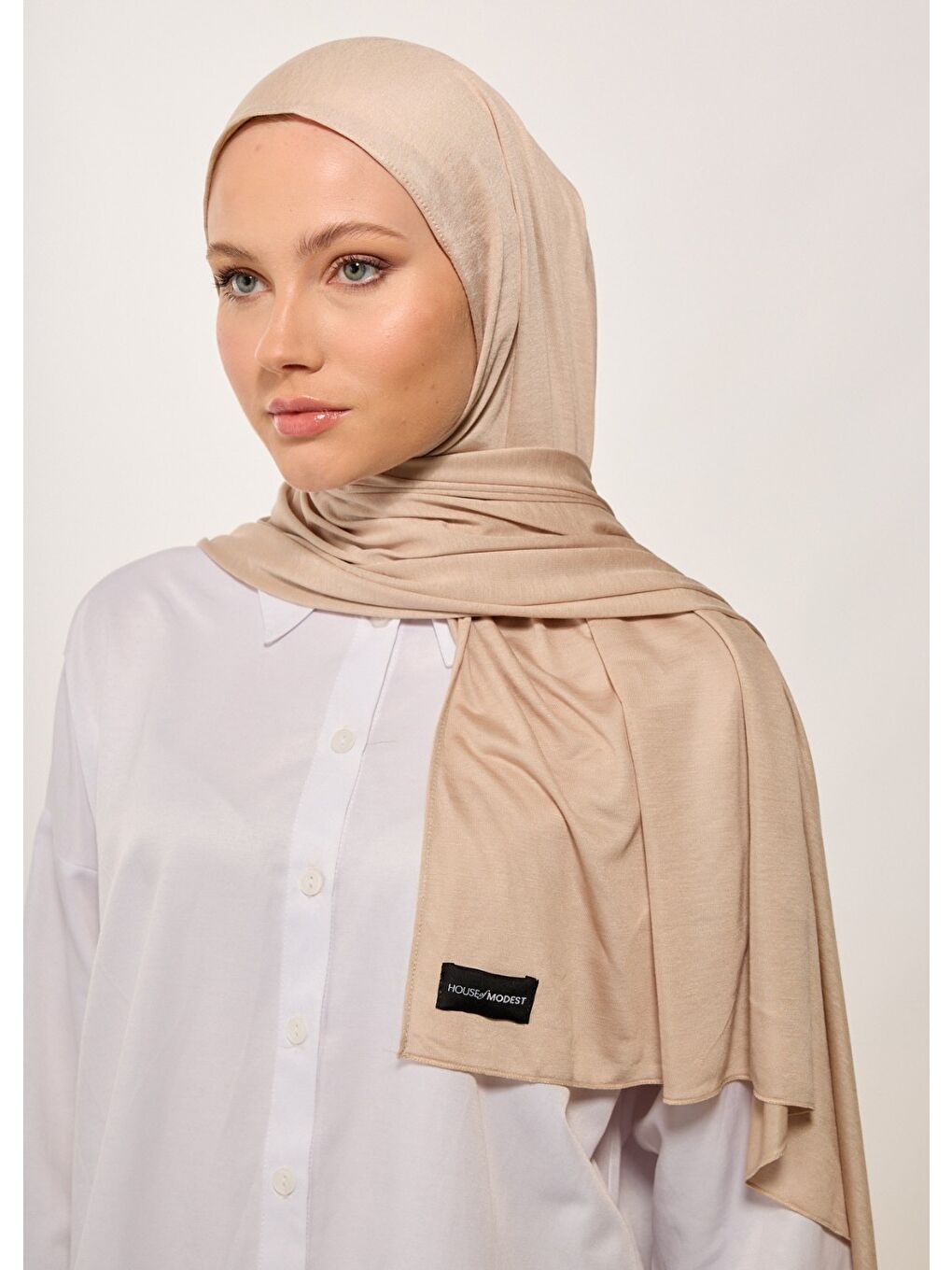 Tesettür Şal - Bone - Bej