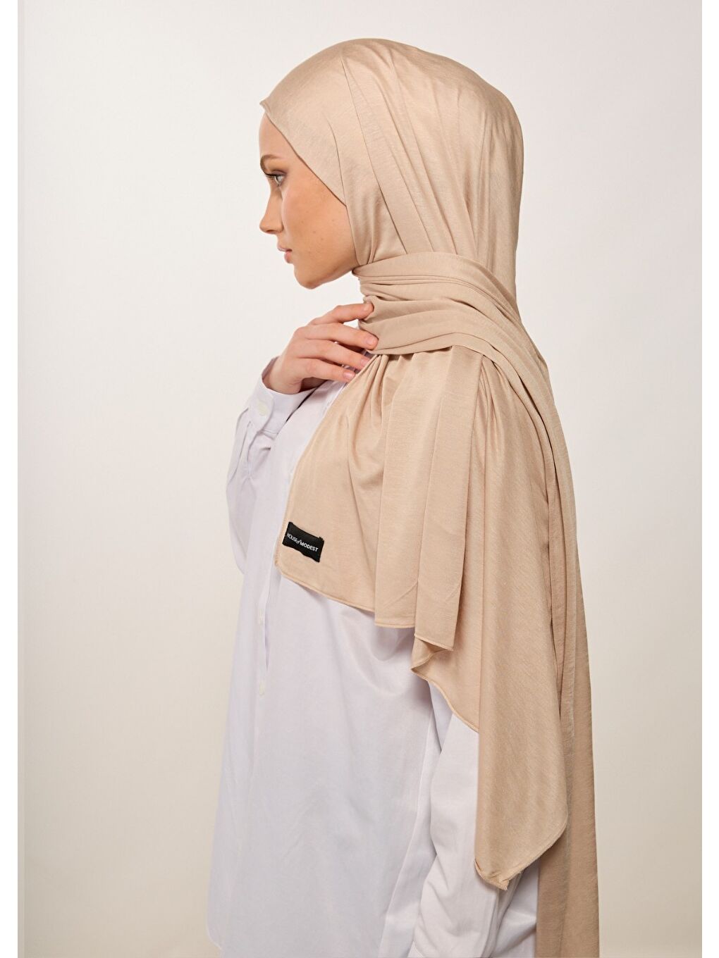 Tesettür Şal - Bone - Bej-1