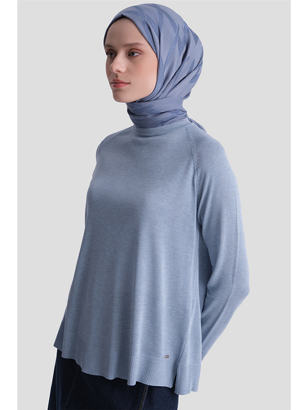 Basic Rayon Tunik Bebe Mavi-3
