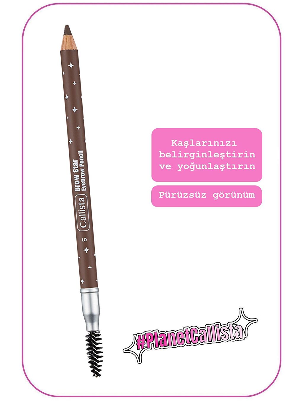 Callista Kahverengi Brow Star Eyebrow Pencil Fırçalı Kaş Kalemi 01 Dark Blonde - Açık Kahverengi - 1