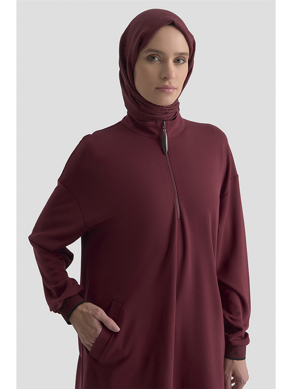Trend Tunik 25Kt461 Bordo-2