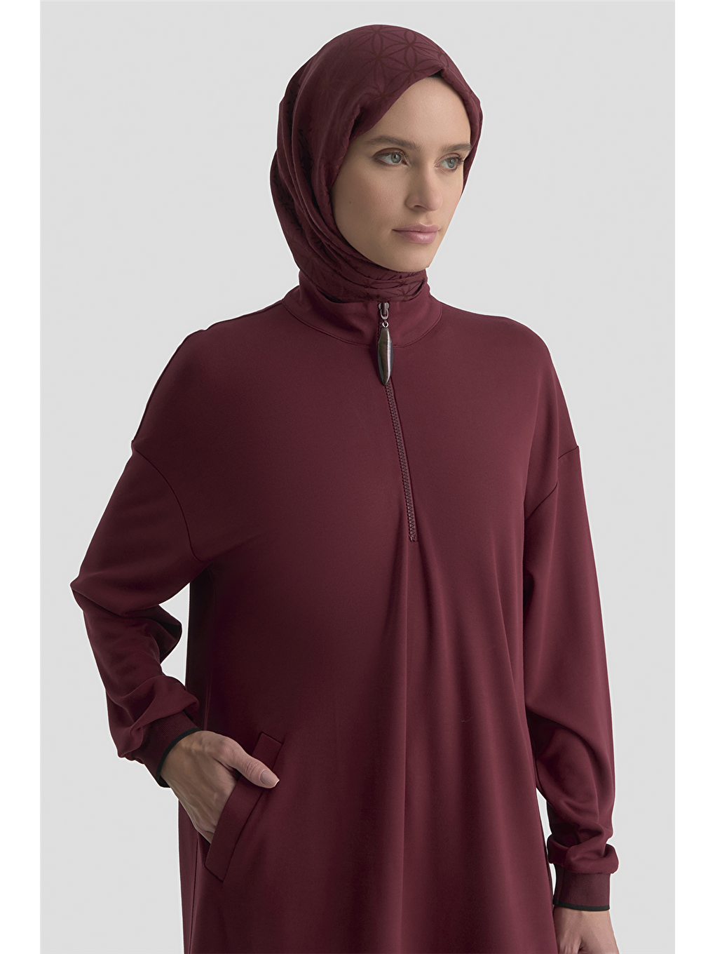 Trend Tunik 25Kt461 Bordo-3