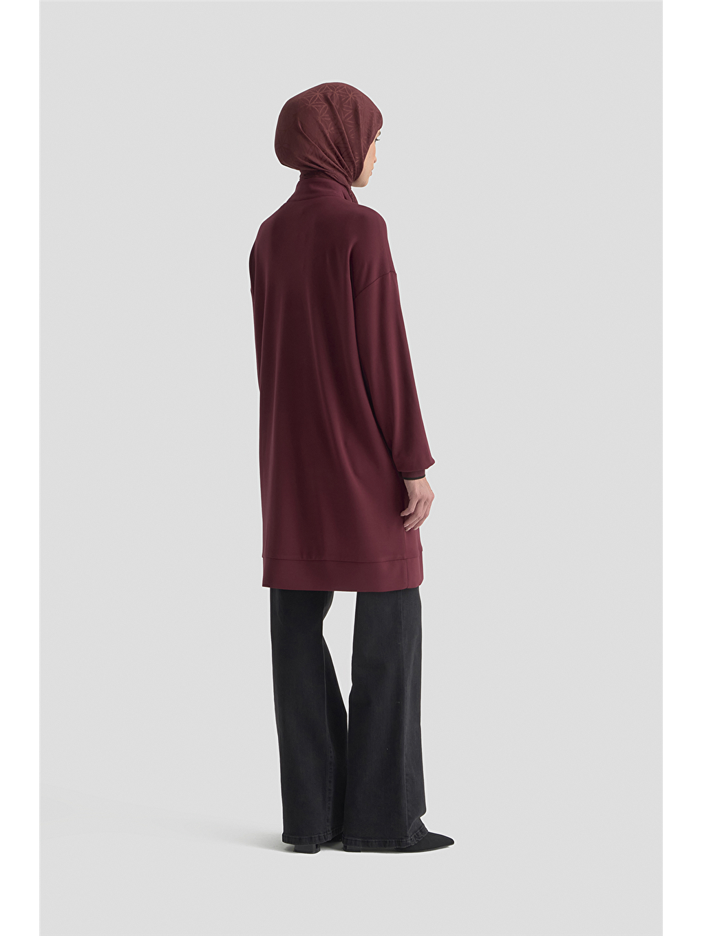 Trend Tunik 25Kt461 Bordo-4